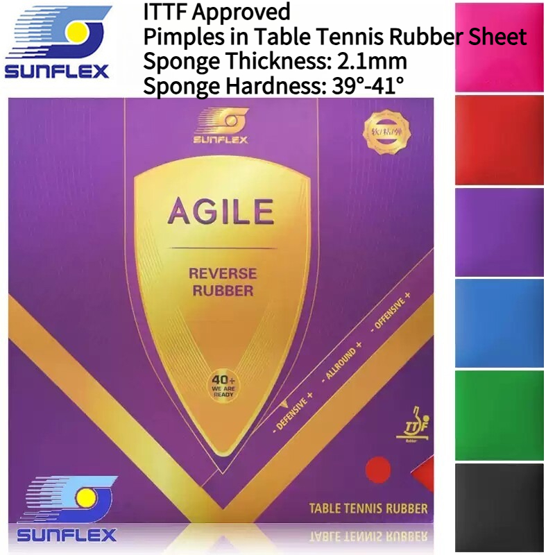 SUNFLEX AGILE Colorful Table T - огляд і ціна Table Tennis Rubber Anti Spin