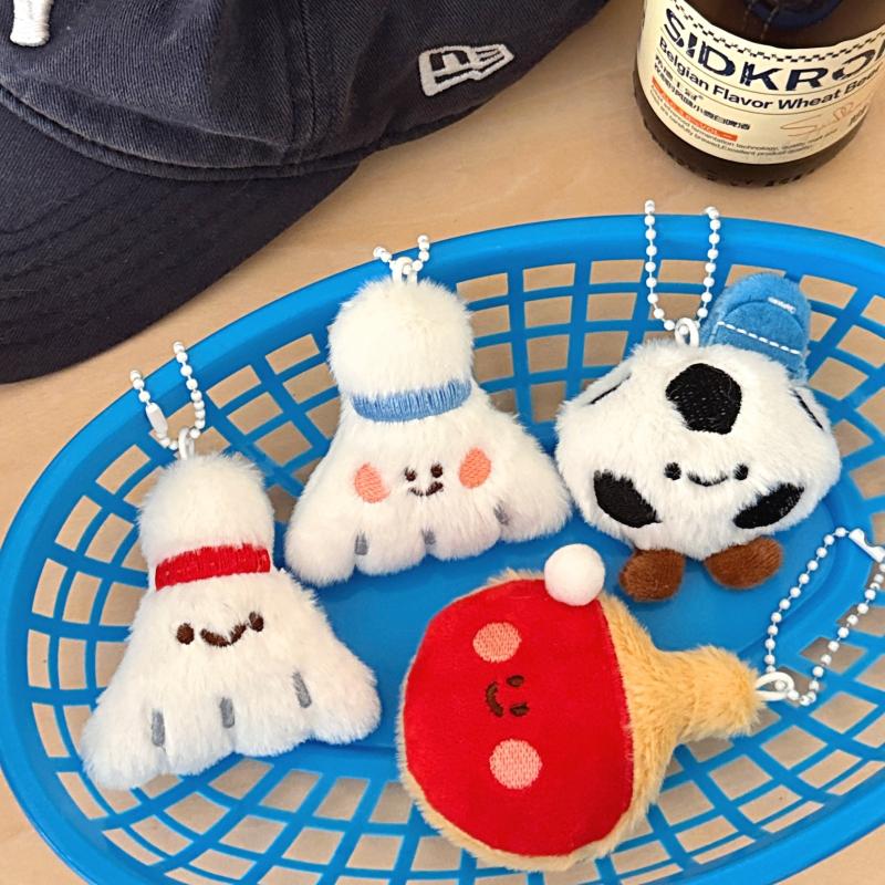 New Cute Cartoon Plush Ball De - огляд і ціна Table Tennis Keychain