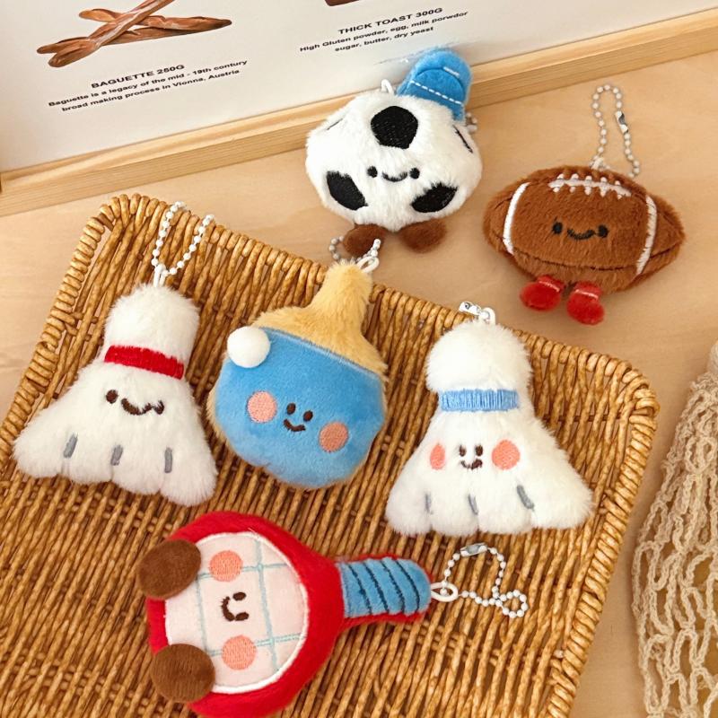 New Cute Cartoon Plush Ball De - огляд і ціна Table Tennis Keychain