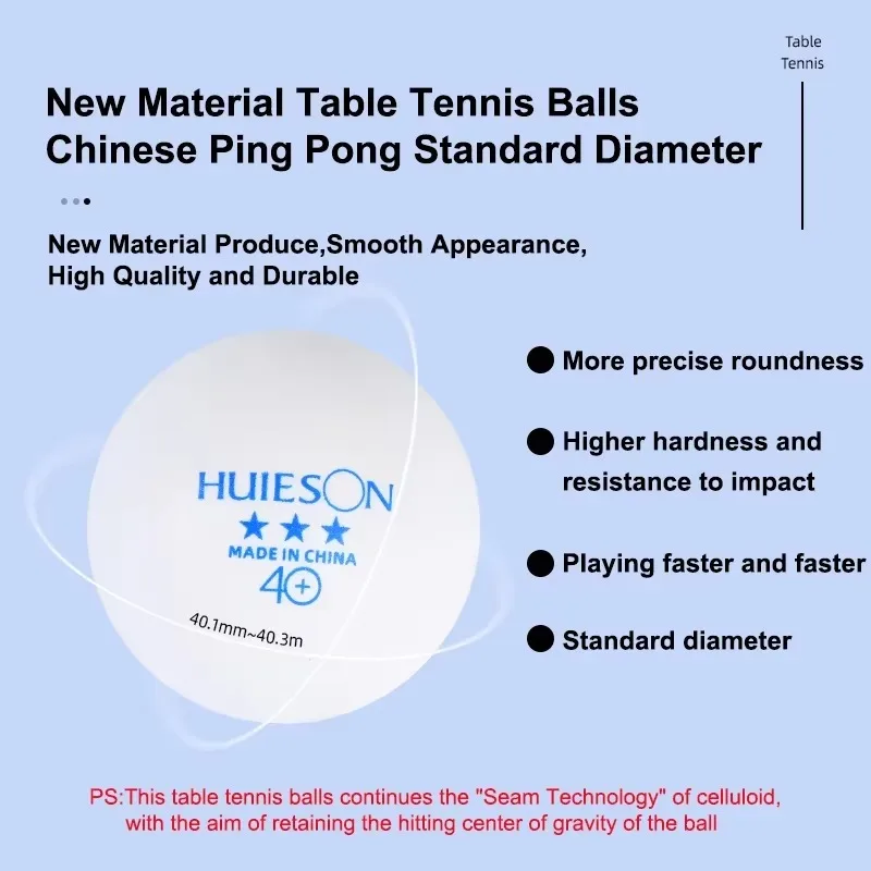 100PCS Huieson Blue Logo Table - огляд і ціна Table Tennis Logo Free