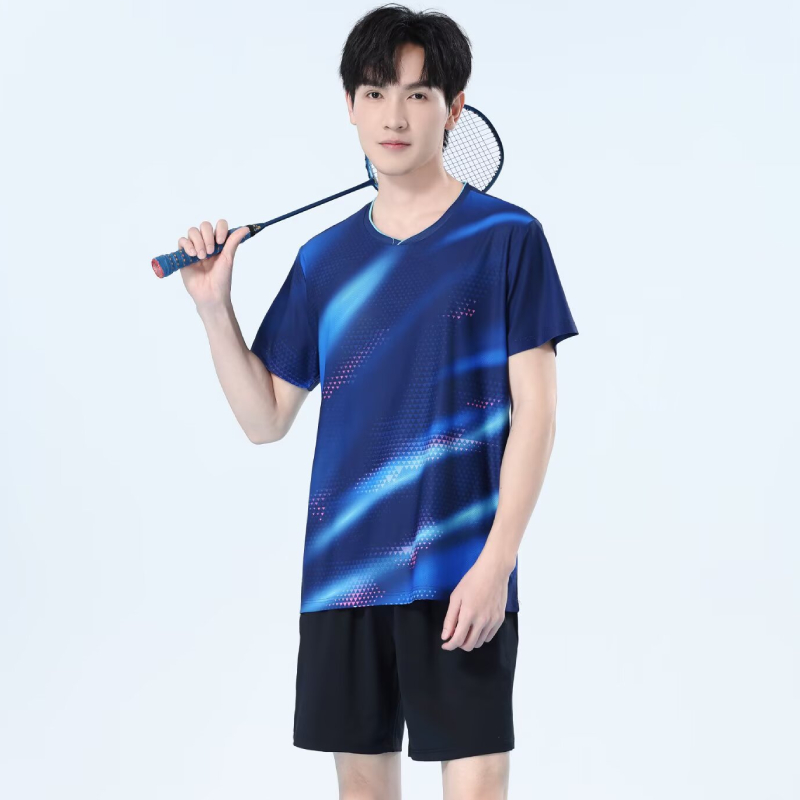 Men Quick Dry Badminton Shirt  - огляд і ціна Table Tennis Logo Free